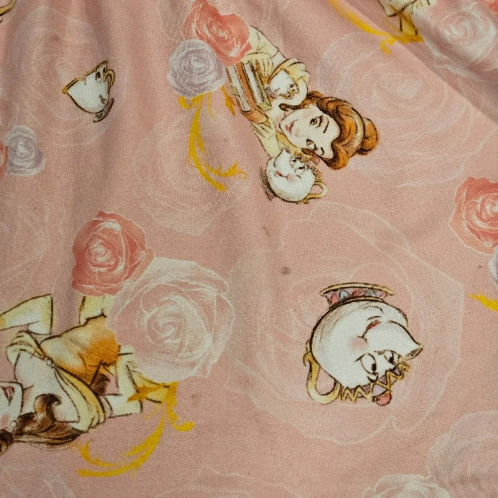 Belle Beauty‎ and the Beast Character Dress Puffy Sleeves Ruffle Hem sZ 5/6 READ